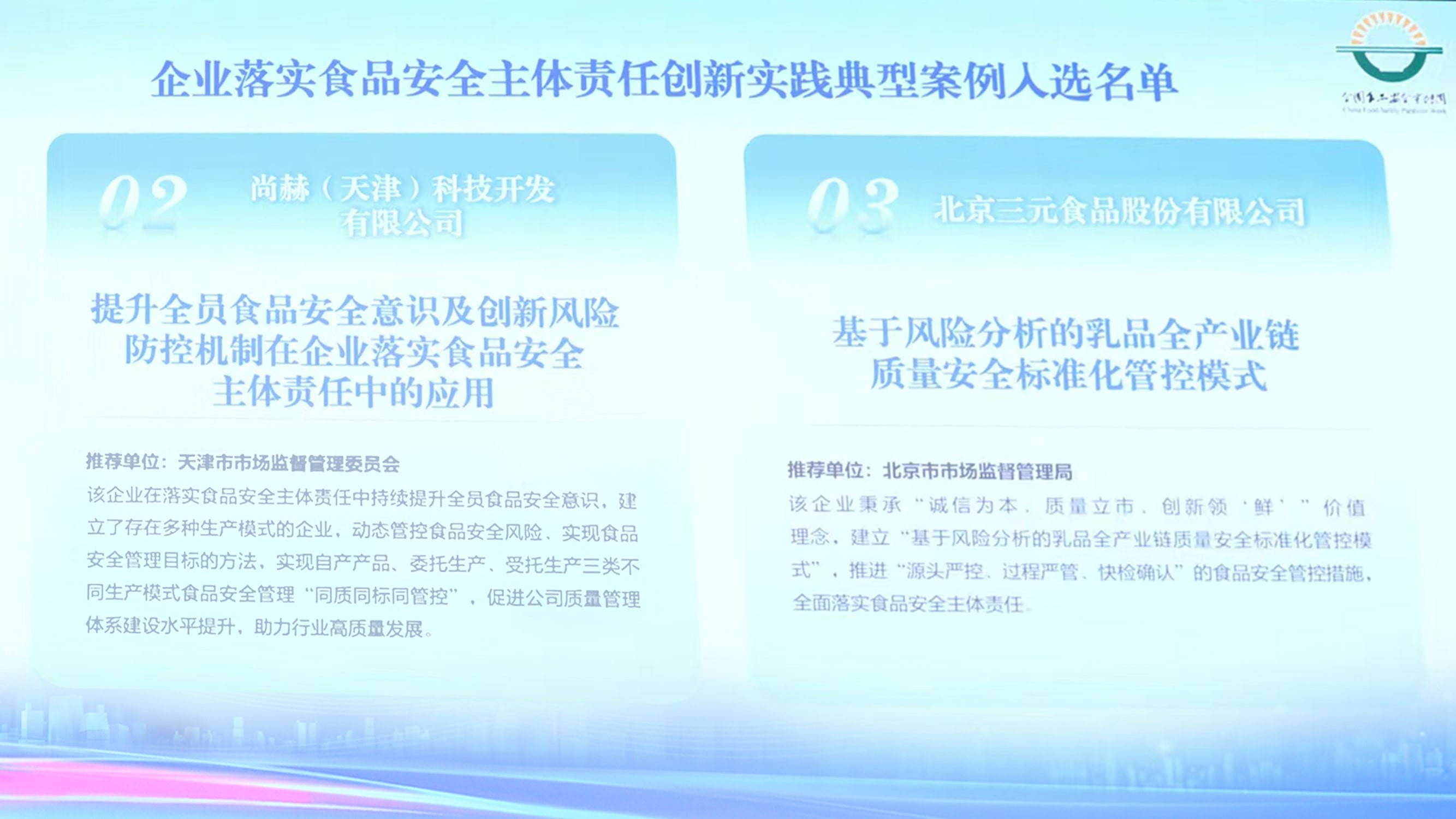 落实食品安全，彰显企业主体责任丨华体会(中国)入选国家市场监管总局“企业落实食品安全主体责任创新实践典型案例”并受邀参加交流会
